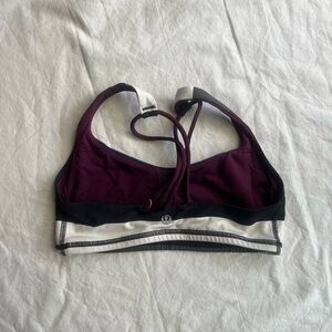 lululemon athletica Purple and Black Sports Bra